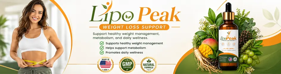 LipoPeak Supplement Facts label