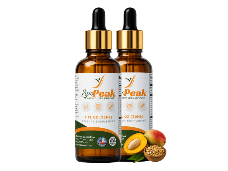 LipoPeak weight loss support liquid drops, full bottle